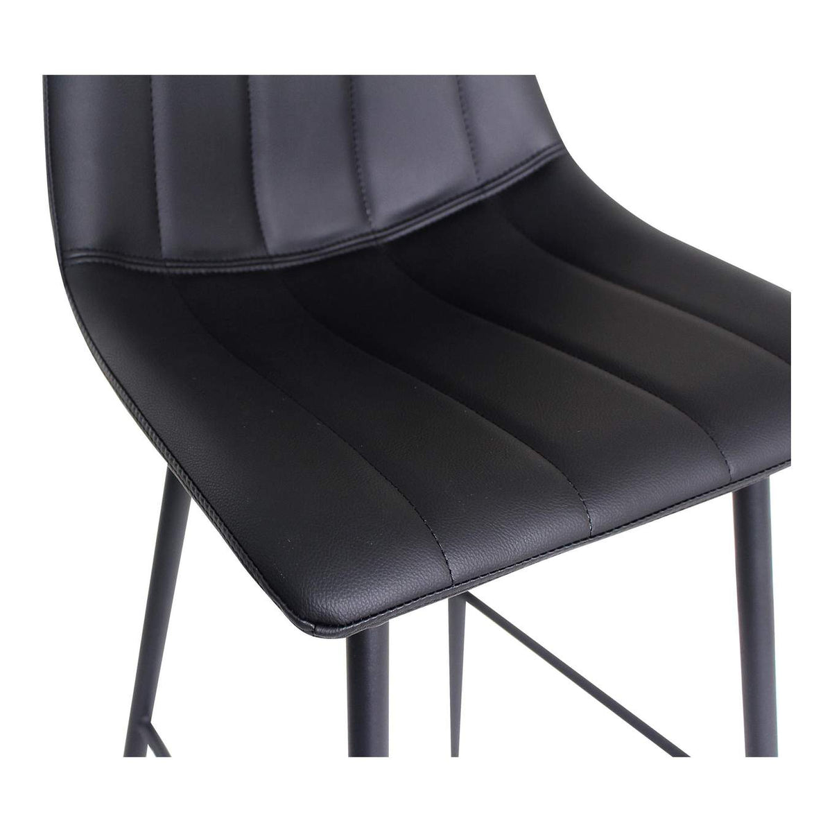 UU-1003-02 Alibi Barstool Matte Black - Set Of Two