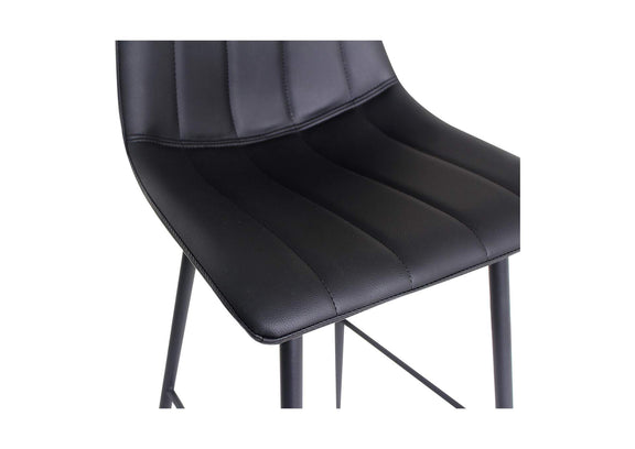 UU-1003-02 Alibi Barstool Matte Black - Set Of Two