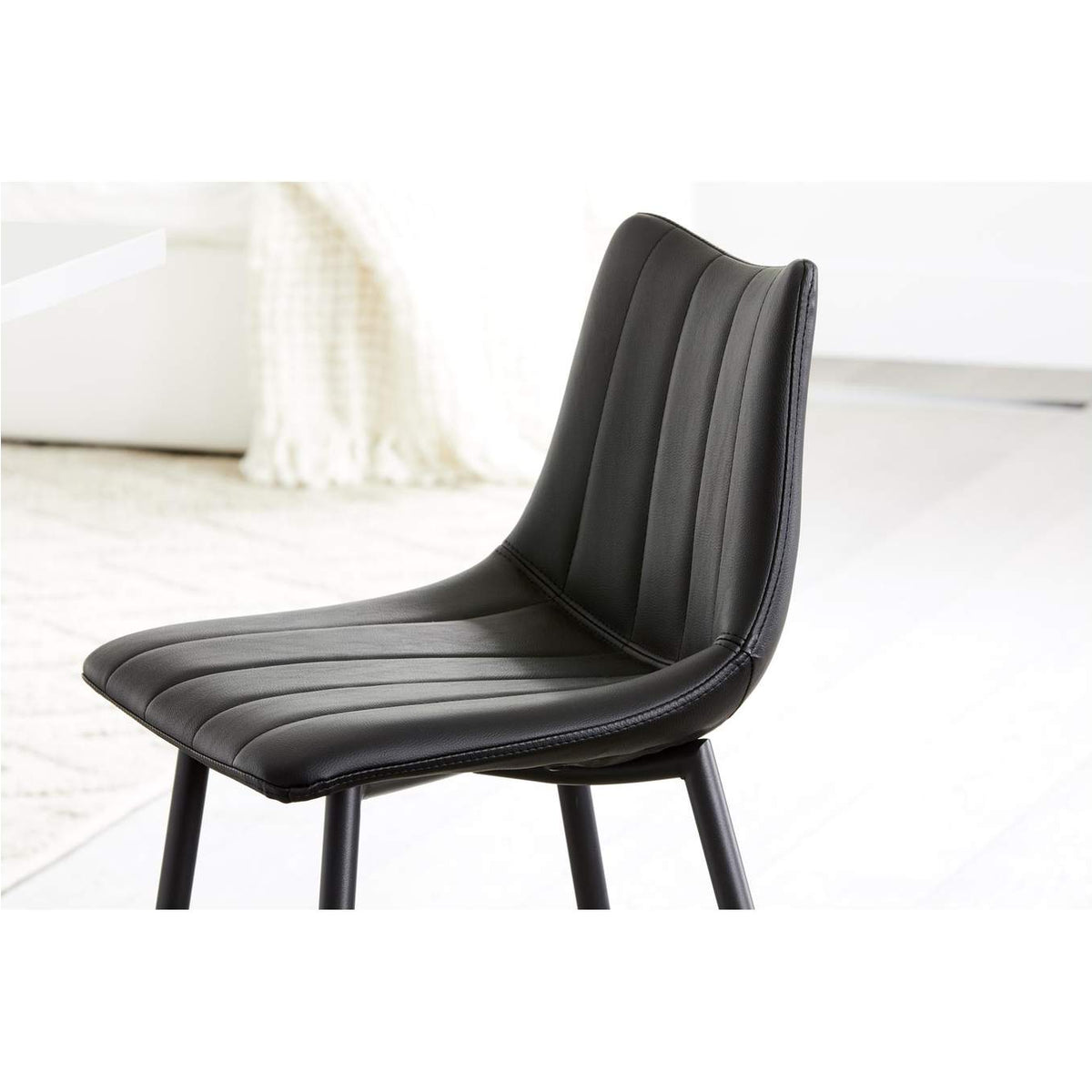 UU-1003-02 Alibi Barstool Matte Black - Set Of Two