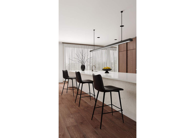 UU-1003-02 Alibi Barstool Matte Black - Set Of Two