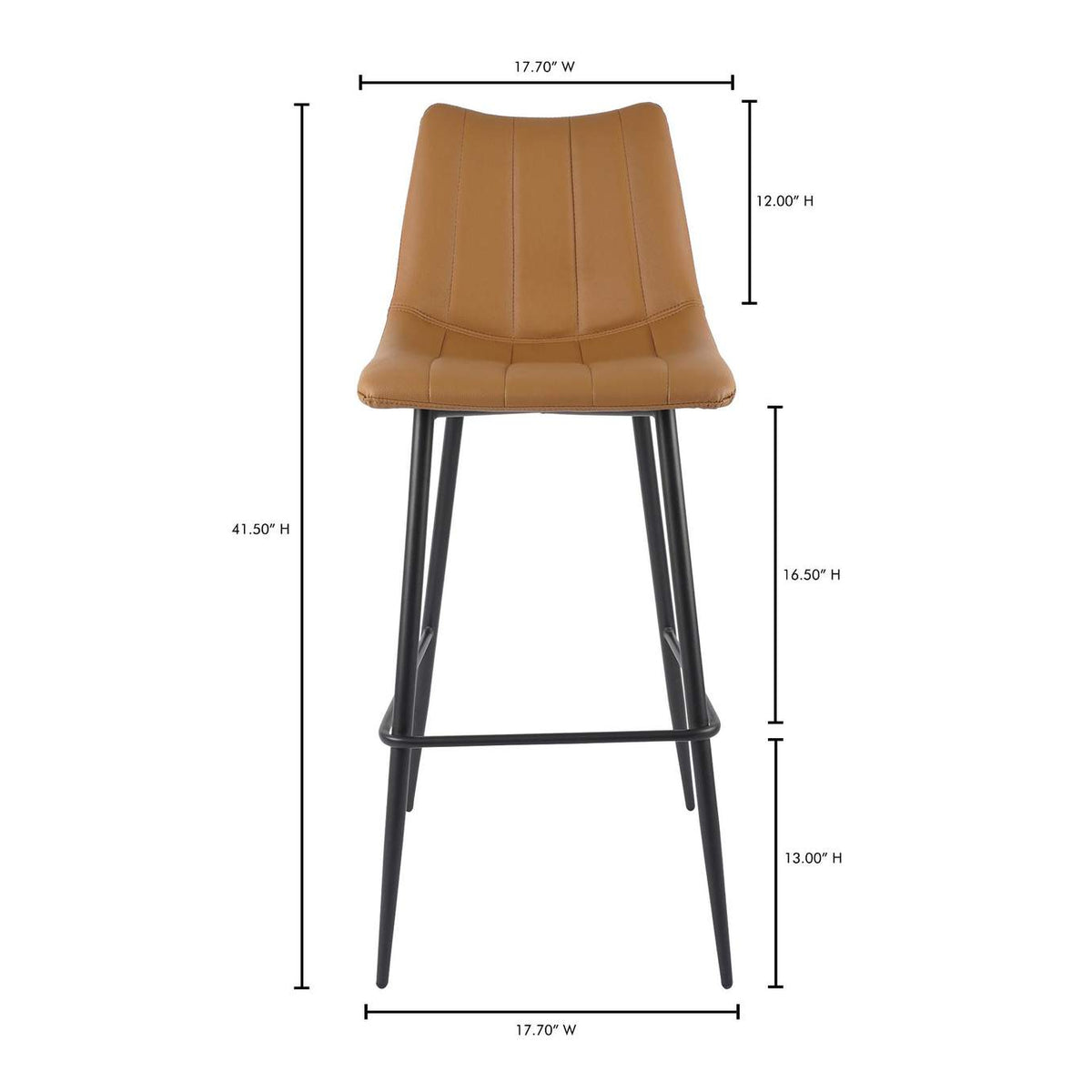 UU-1003-21 Alibi Barstool Tan - Set Of Two