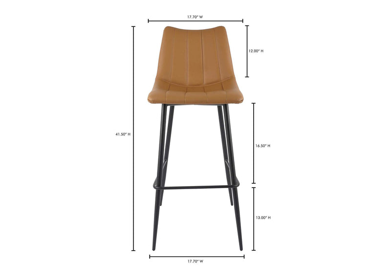 UU-1003-21 Alibi Barstool Tan - Set Of Two