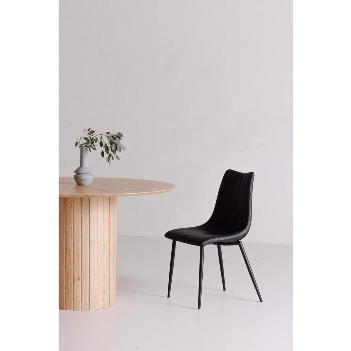 UU-1022-02 Alibi Dining Chair Matte Black - Set Of Two