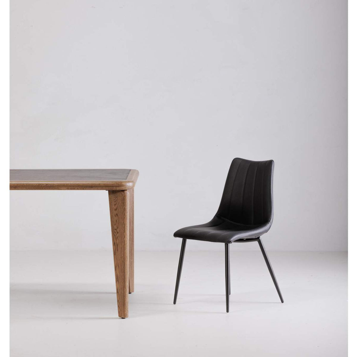 UU-1022-02 Alibi Dining Chair Matte Black - Set Of Two
