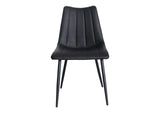 UU-1022-02 Alibi Dining Chair Matte Black - Set Of Two