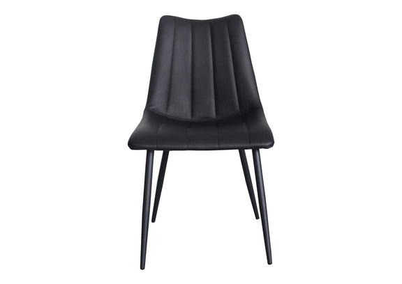 UU-1022-02 Alibi Dining Chair Matte Black - Set Of Two