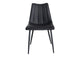 UU-1022-02 Alibi Dining Chair Matte Black - Set Of Two