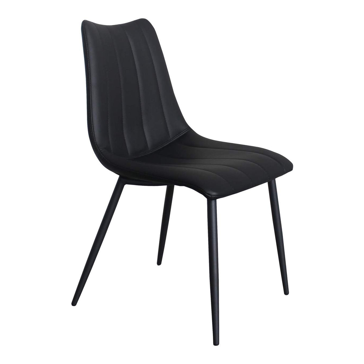UU-1022-02 Alibi Dining Chair Matte Black - Set Of Two