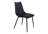 UU-1022-02 Alibi Dining Chair Matte Black - Set Of Two