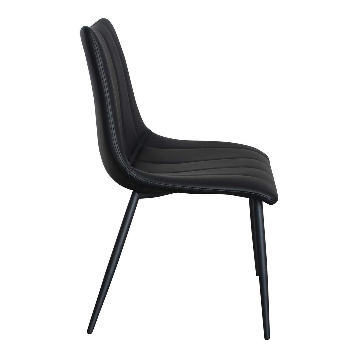 UU-1022-02 Alibi Dining Chair Matte Black - Set Of Two