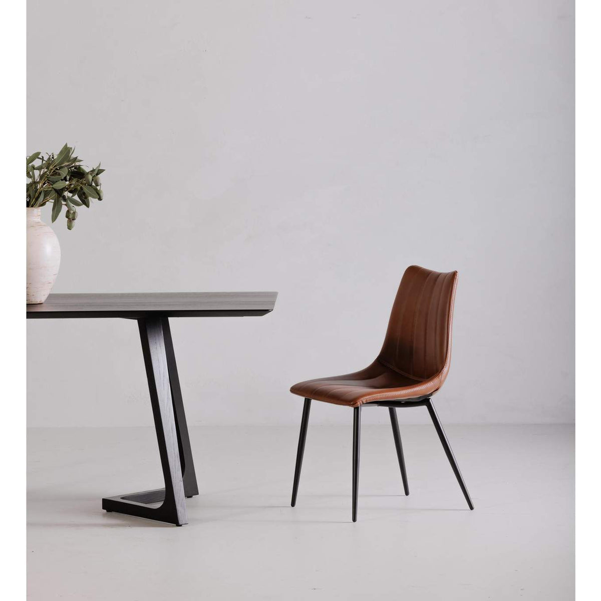 UU-1022-03 Alibi Dining Chair Brown - Set Of Two