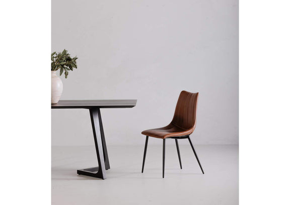 UU-1022-03 Alibi Dining Chair Brown - Set Of Two
