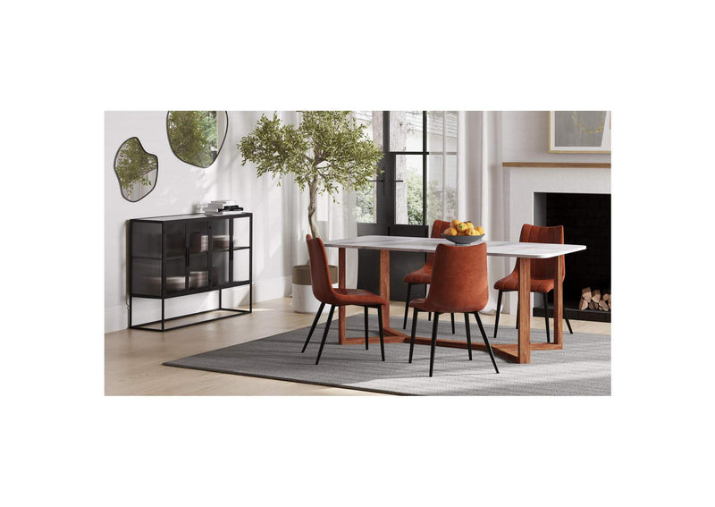 UU-1022-03 Alibi Dining Chair Brown - Set Of Two