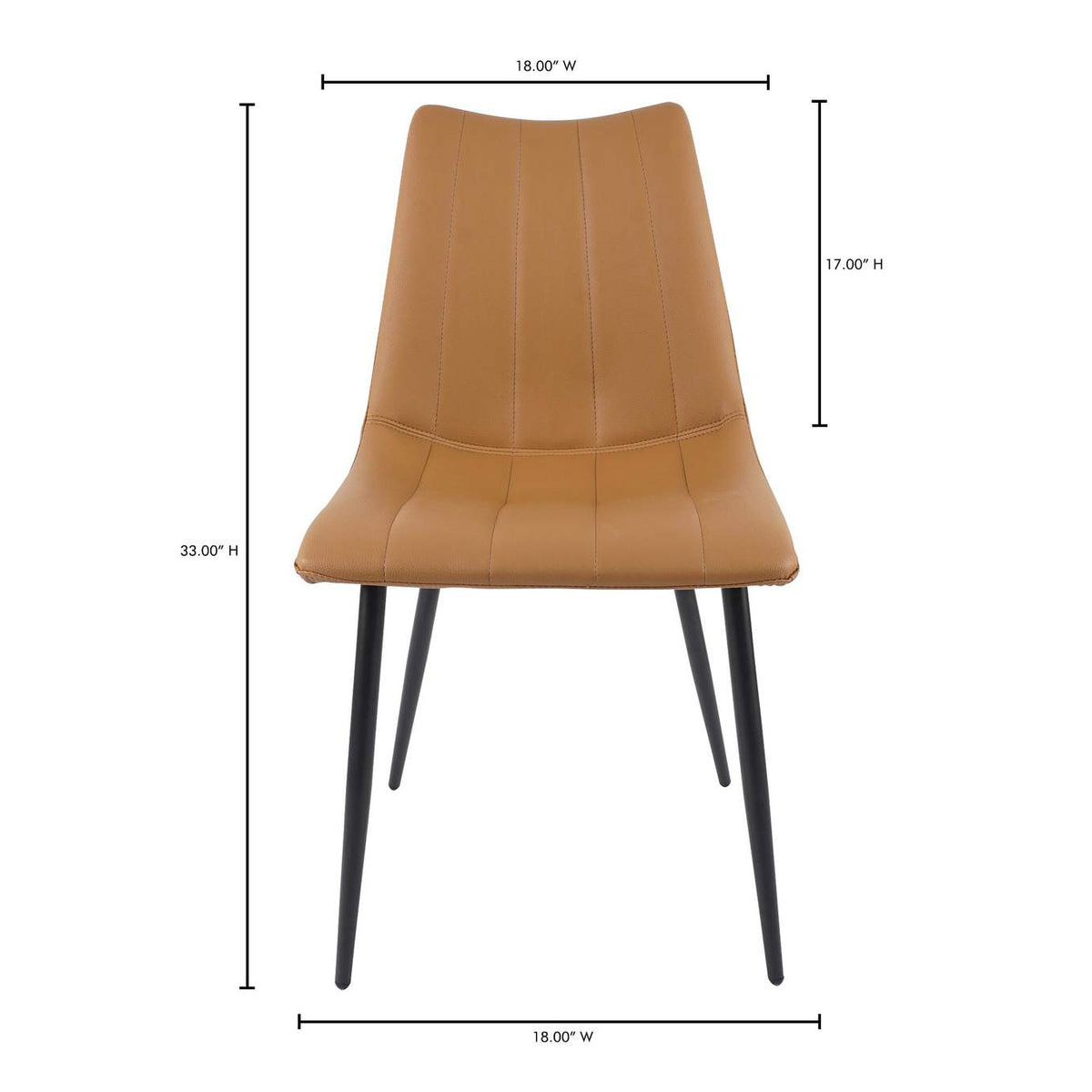 UU-1022-21 Alibi Dining Chair Tan - Set Of Two