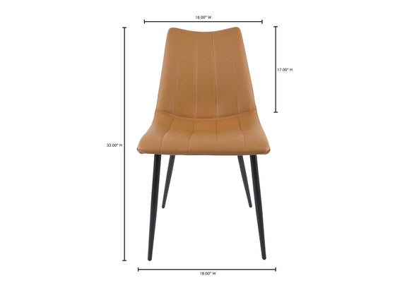 UU-1022-21 Alibi Dining Chair Tan - Set Of Two