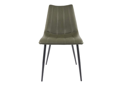 UU-1022-27 Alibi Dining Chair Dark Green - Set Of Two