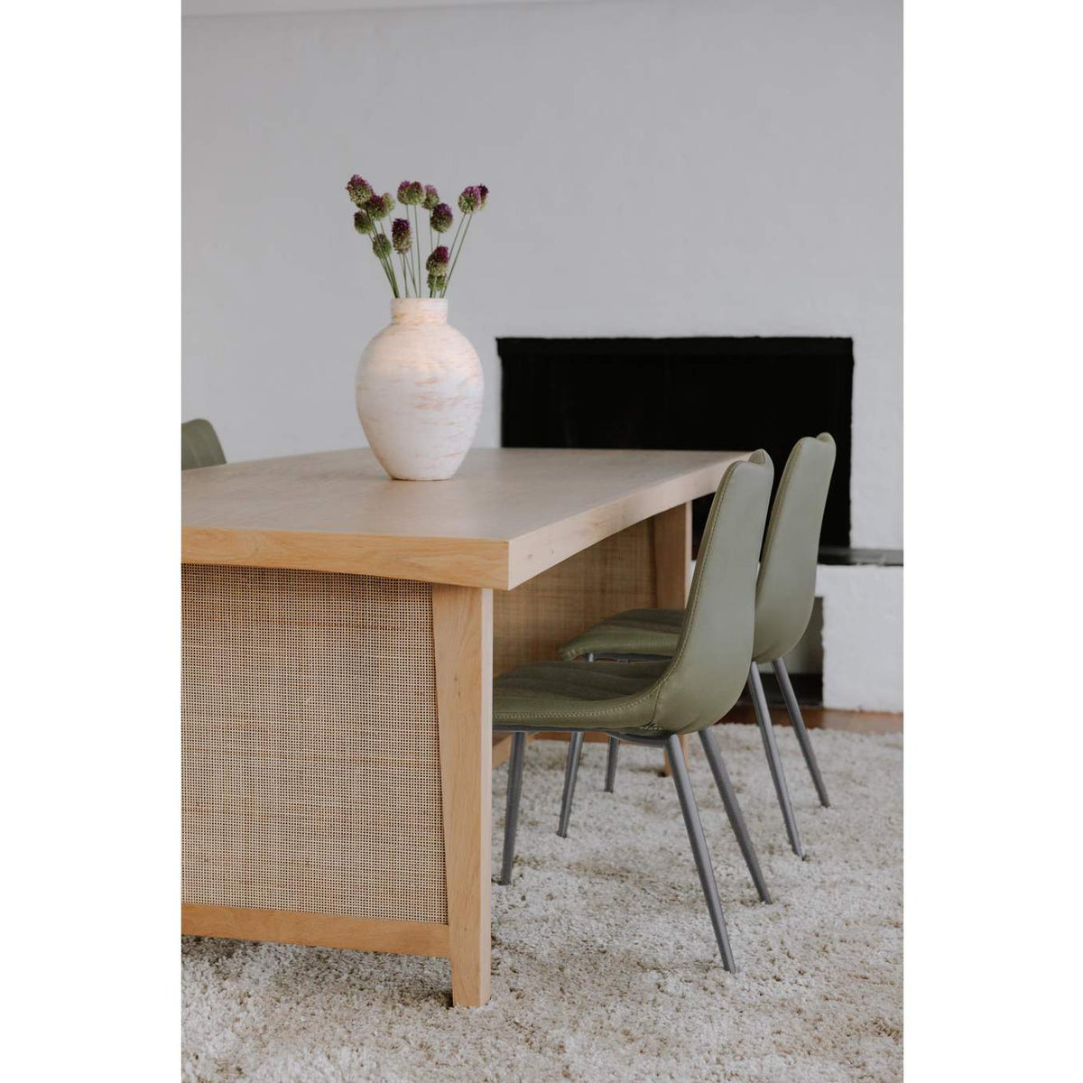 UU-1022-27 Alibi Dining Chair Dark Green - Set Of Two
