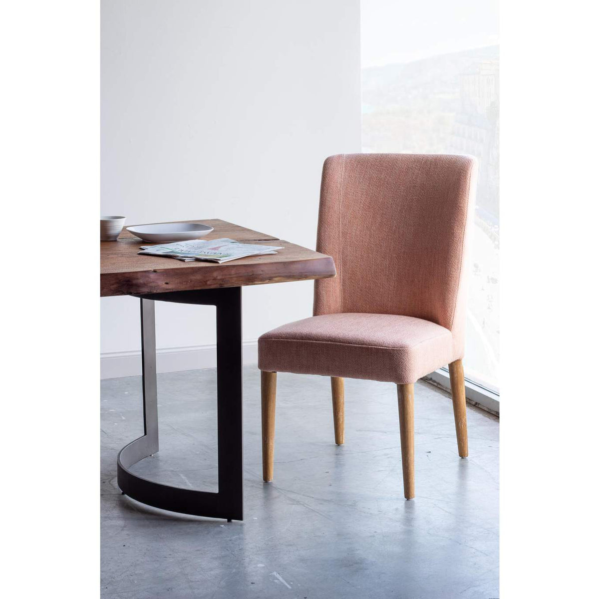 VE-1001-03-0 Bent Small Dining Table Brown
