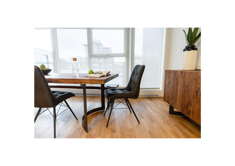 VE-1001-03-0 Bent Small Dining Table Brown