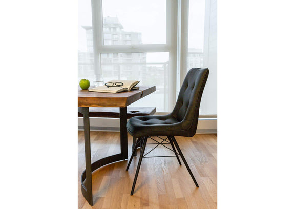 VE-1001-03-0 Bent Small Dining Table Brown