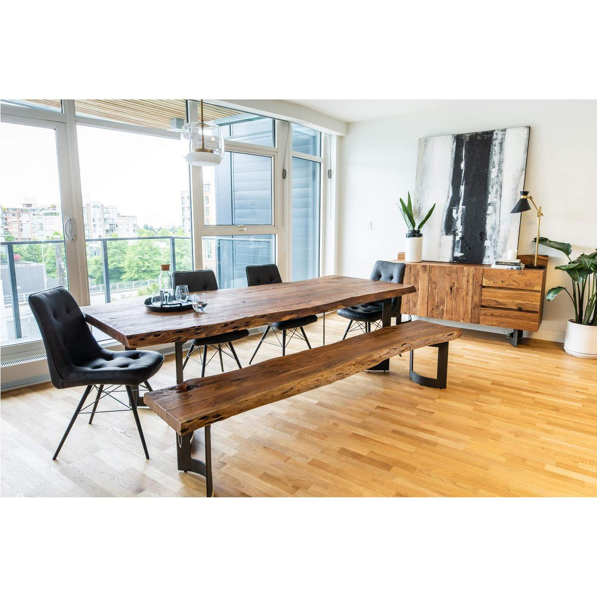 VE-1002-03-0 Bent Bench Small Brown