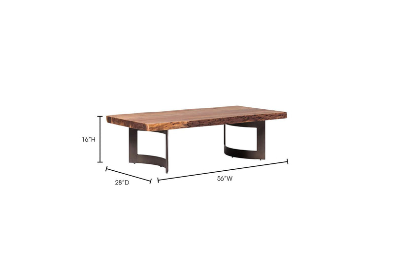 VE-1003-03-0 Bent Coffee Table Brown