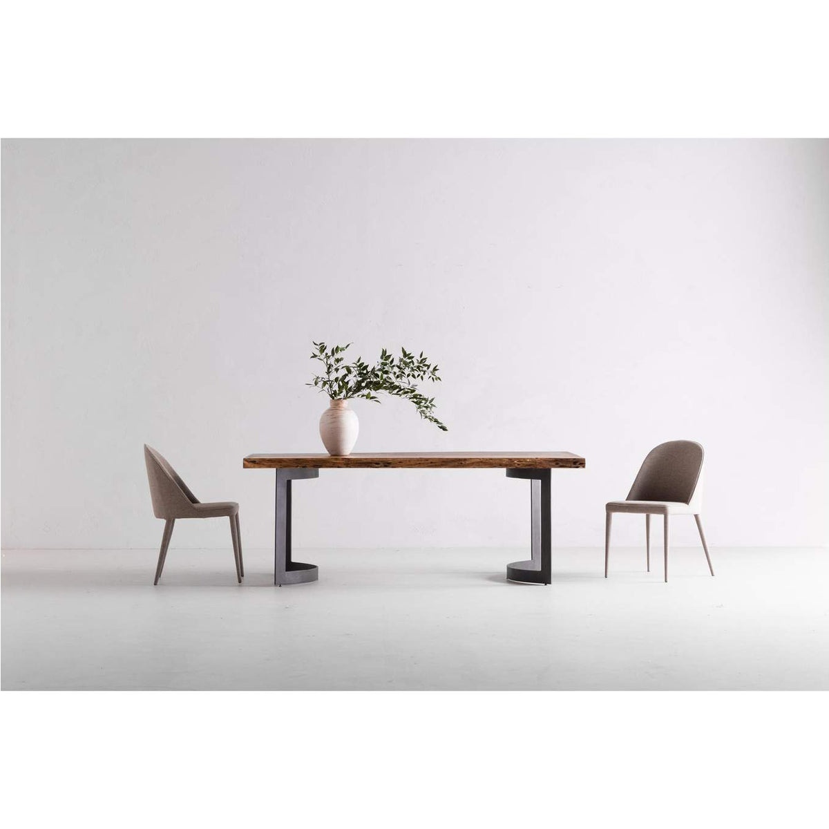 VE-1036-03-0 Bent Dining Table Extra Small Brown