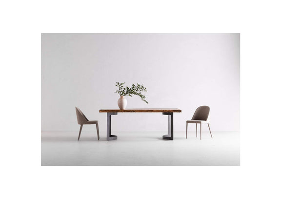 VE-1036-03-0 Bent Dining Table Extra Small Brown