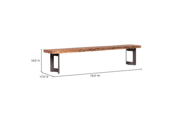 VE-1038-03-0 Bent Bench Extra Small Brown