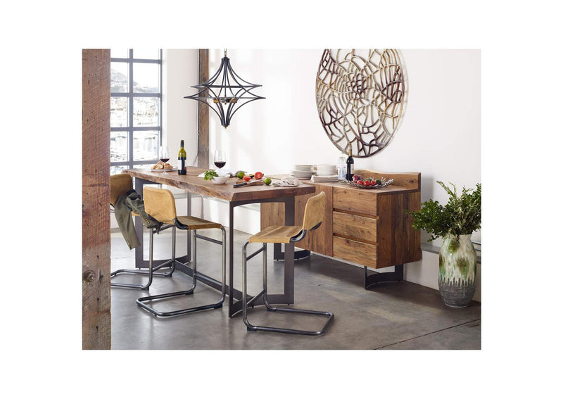 VE-1039-03-0 Bent Counter Table Brown