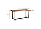 VE-1039-03-0 Bent Counter Table Brown