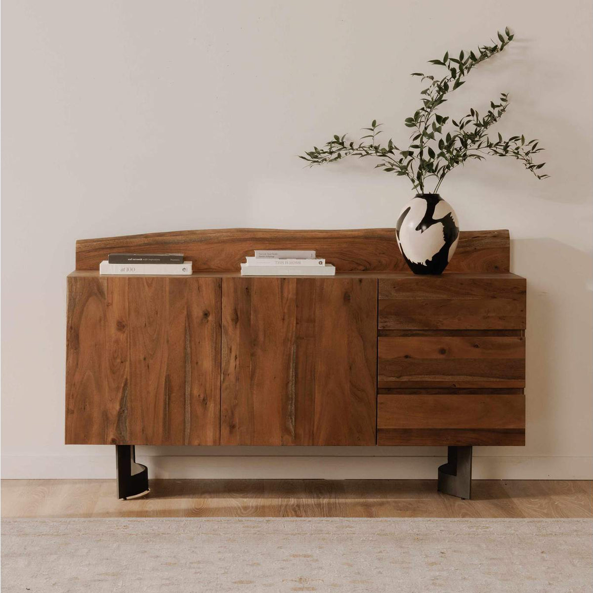 VE-1040-03 Bent Sideboard Brown