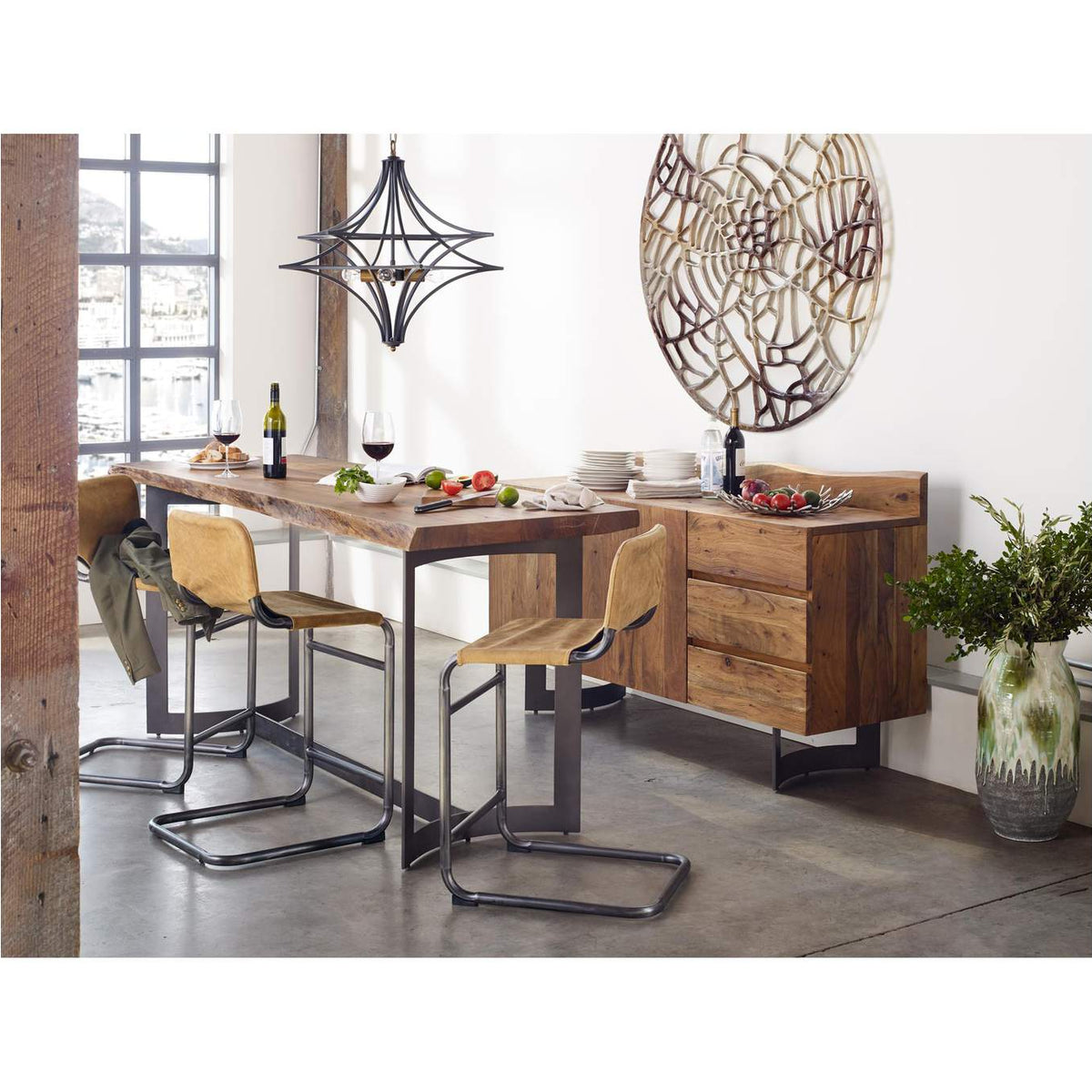 VE-1040-03 Bent Sideboard Brown