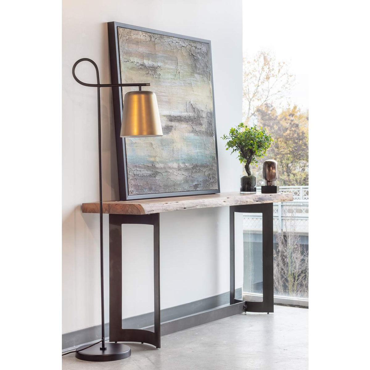 VE-1041-03-0 Bent Console Table Brown
