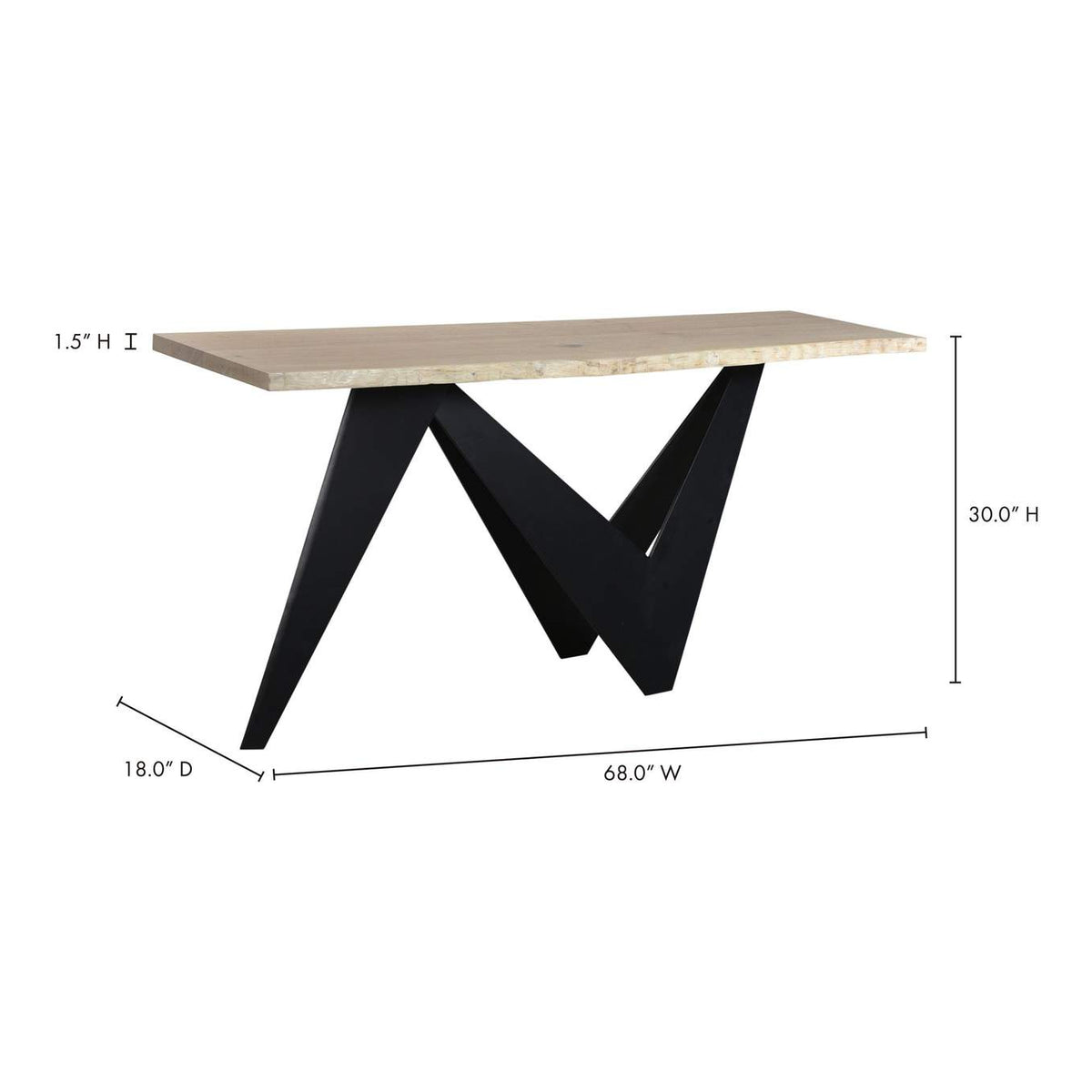VE-1069-24-0 Bird Console Table Natural