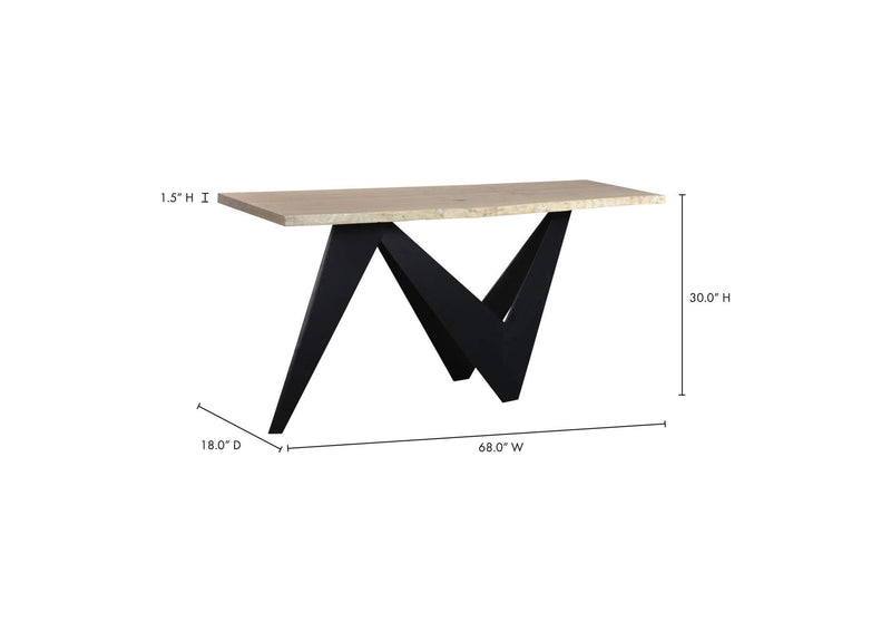VE-1069-24-0 Bird Console Table Natural