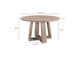 VE-1073-29 Tanya Dining Table Light Grey