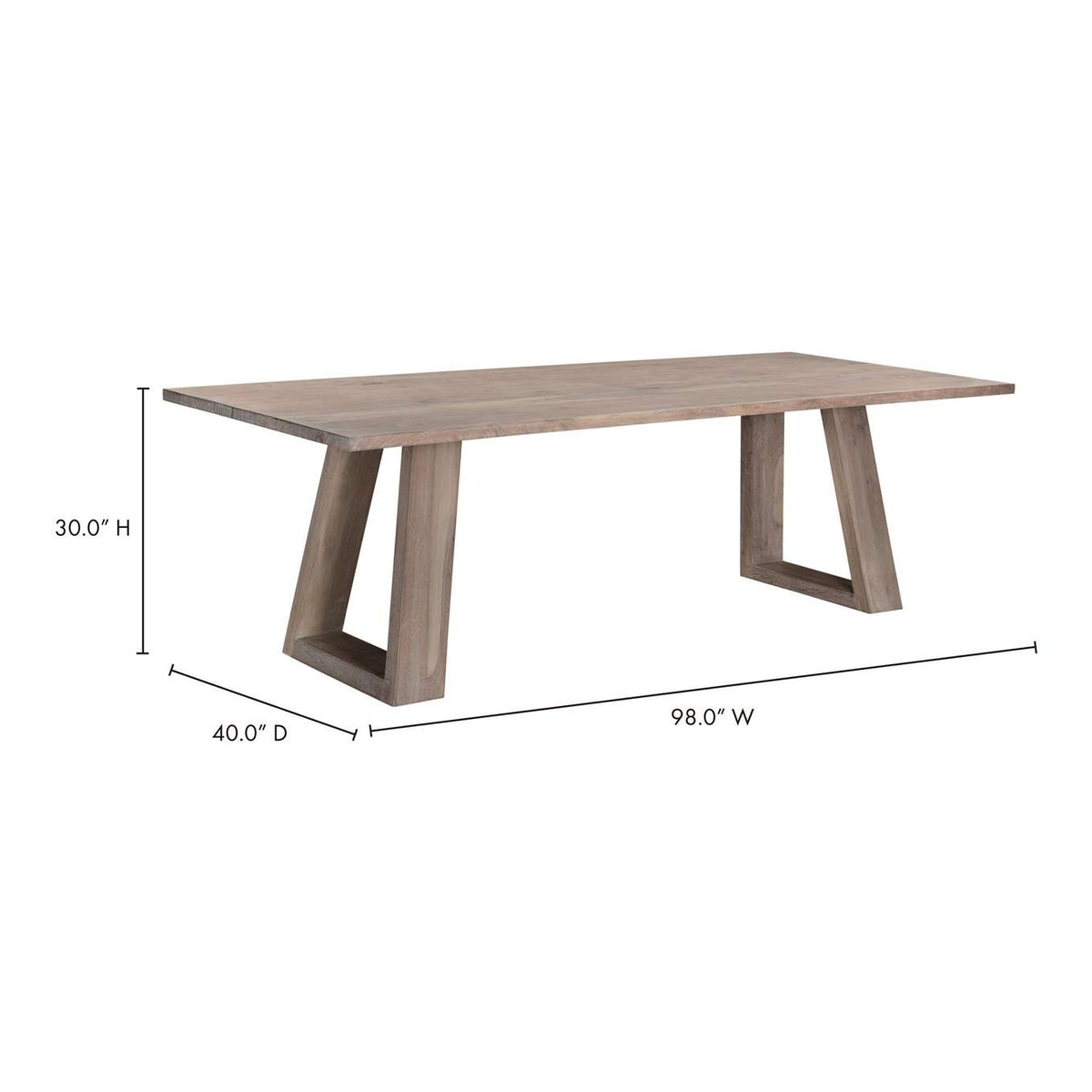 VE-1076-29-0 Tanya Dining Table Light Grey