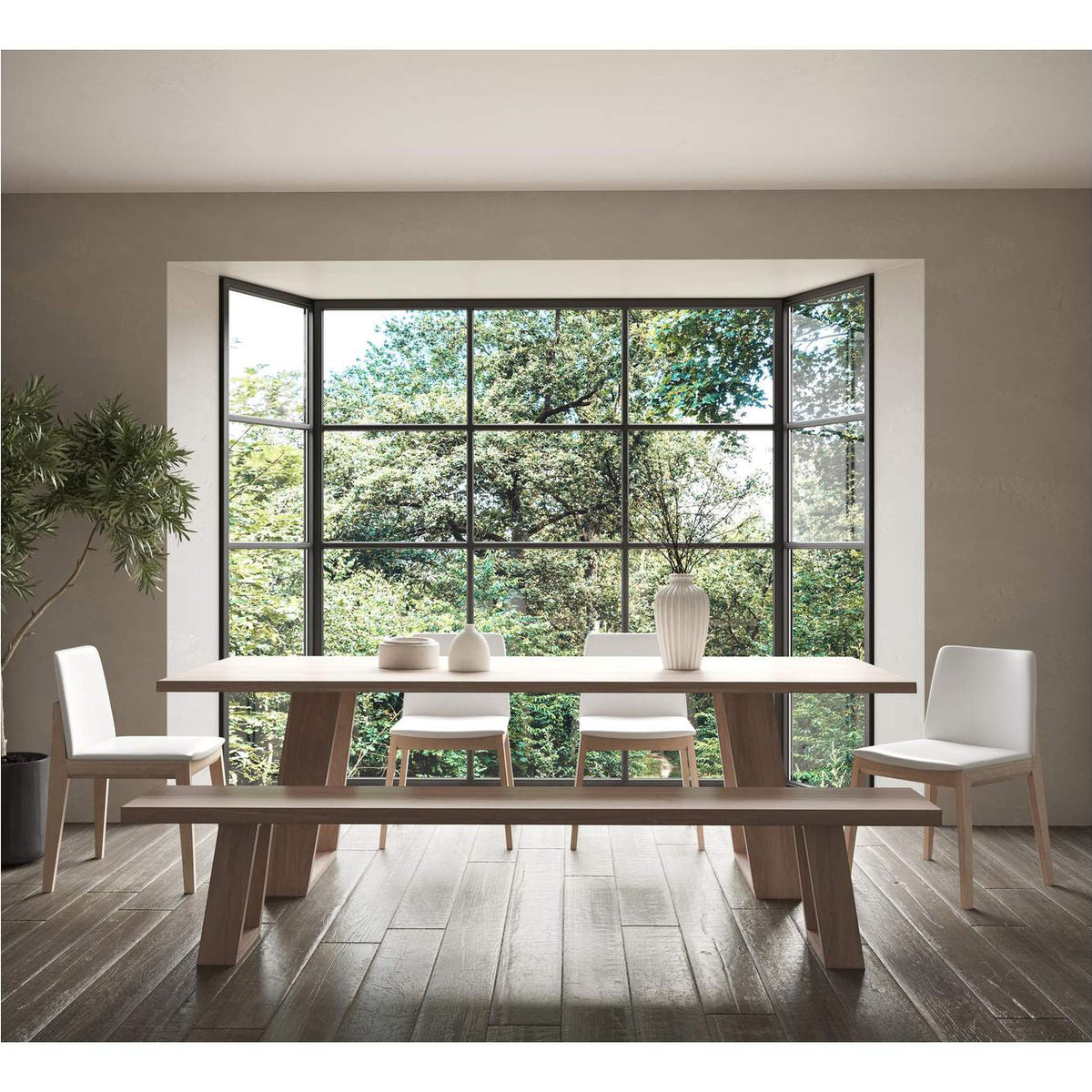 VE-1077-29-0 Tanya Bench Light Grey