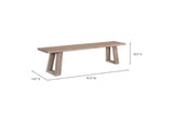 VE-1077-29-0 Tanya Bench Light Grey