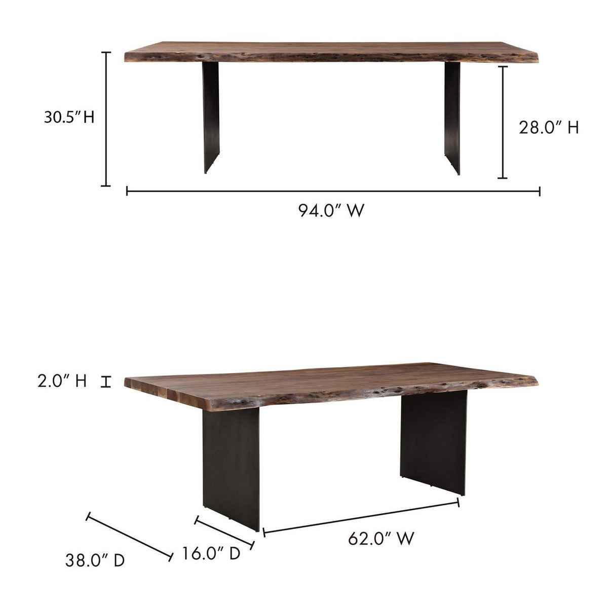 VE-1084-03-0 Howell Dining Table Natural