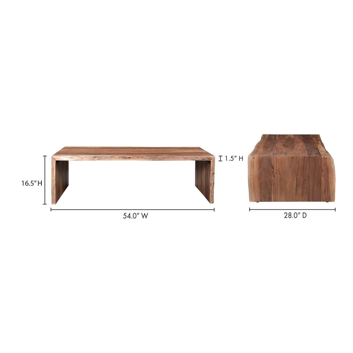 VE-1094-03 Tyrell Coffee Table Natural Brown