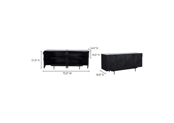 VE-1095-02-0 Kattan Sideboard Black