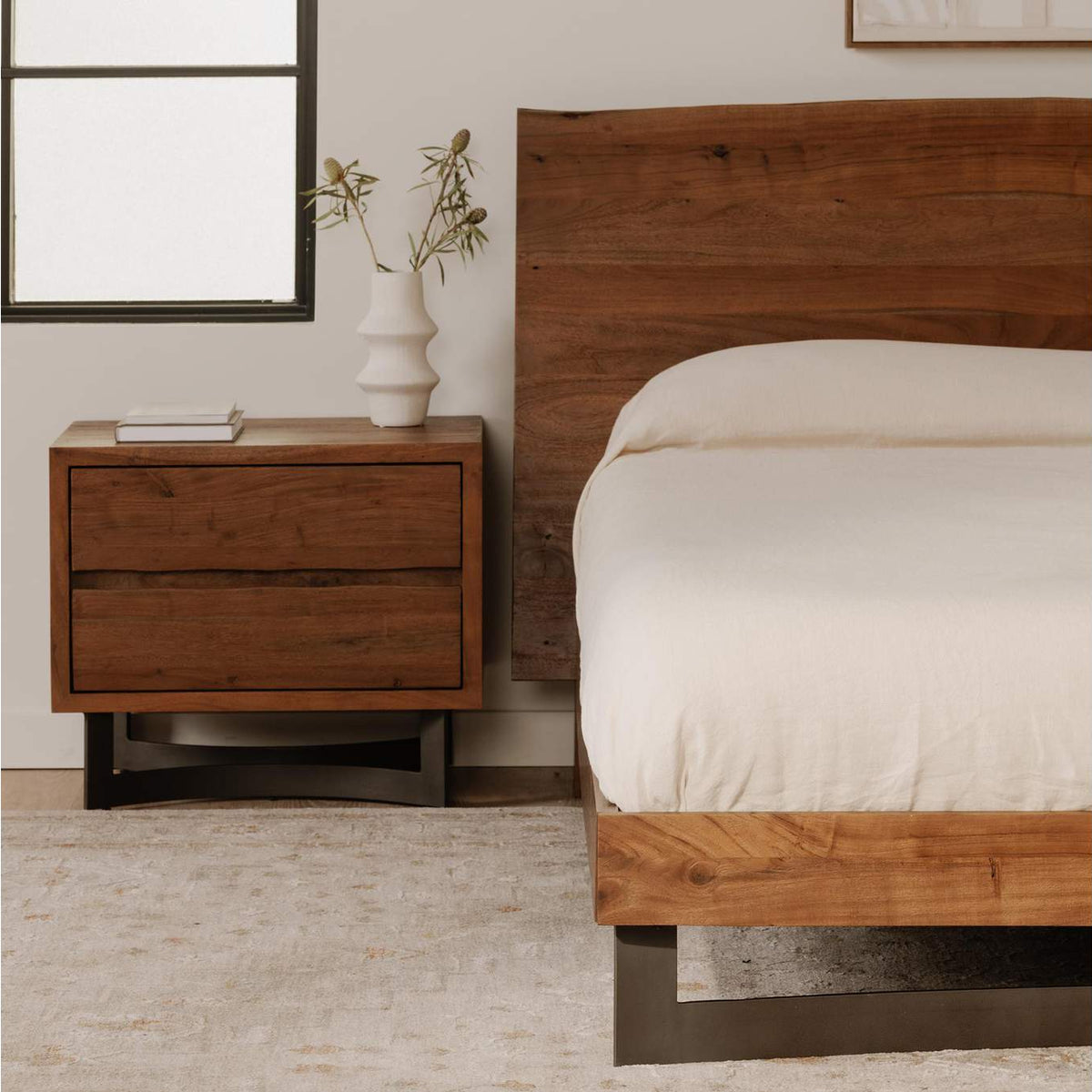 VE-1096-03-0 Bent Nightstand Brown