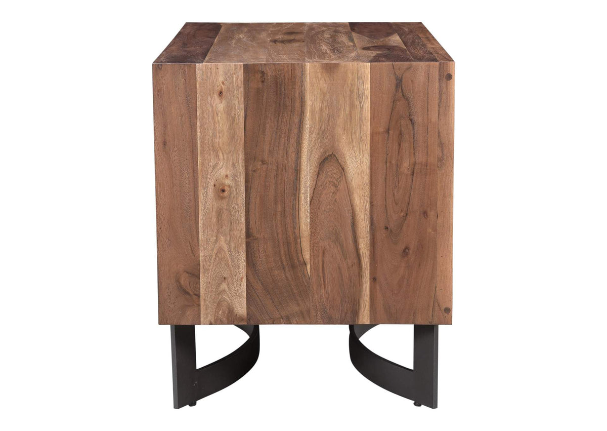 VE-1096-03-0 Bent Nightstand Brown