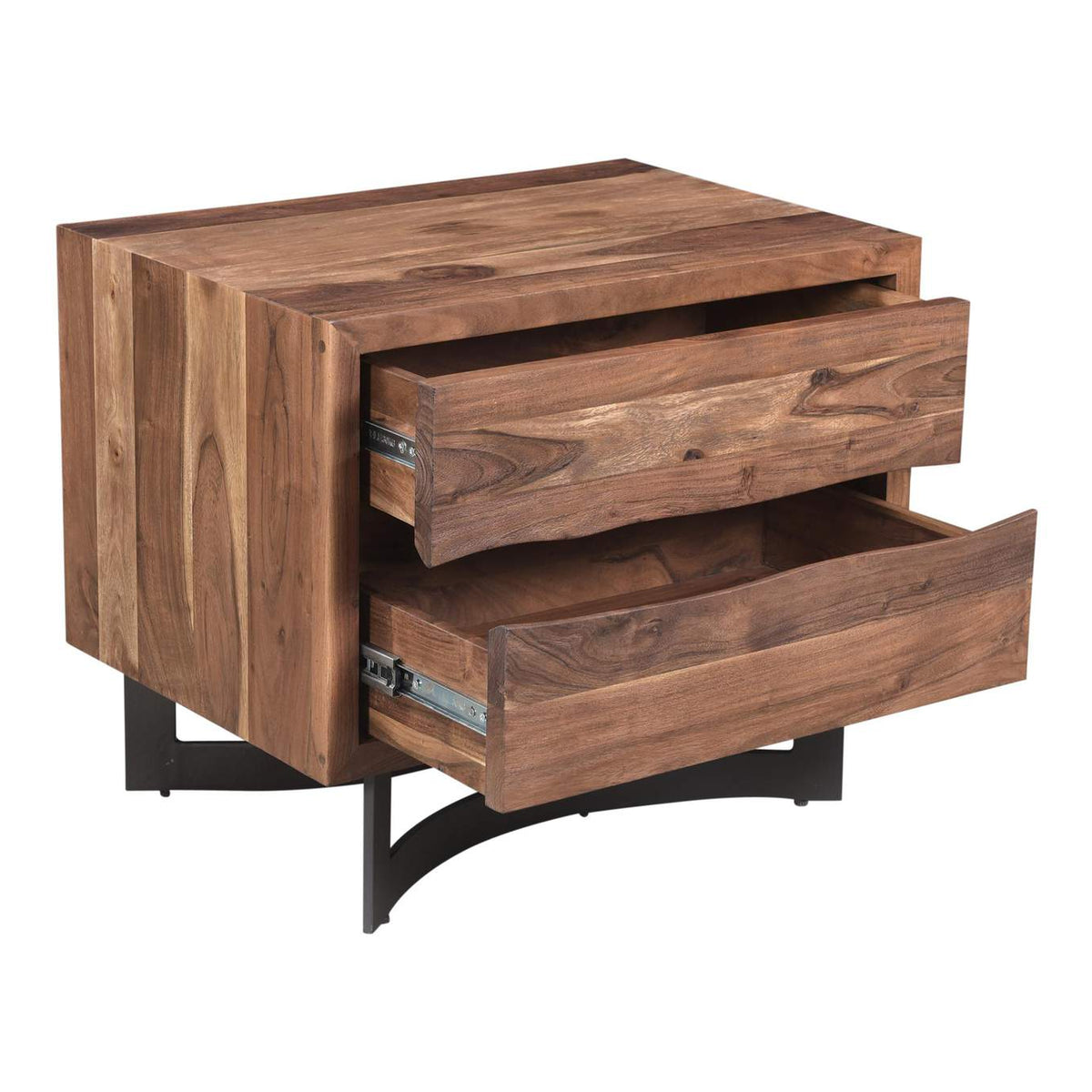 VE-1096-03-0 Bent Nightstand Brown