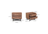 VE-1096-03-0 Bent Nightstand Brown