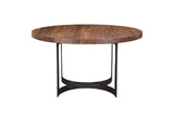 VE-1106-03-0 Bent Round Dining Table 54In Brown