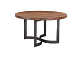 VE-1106-03-0 Bent Round Dining Table 54In Brown