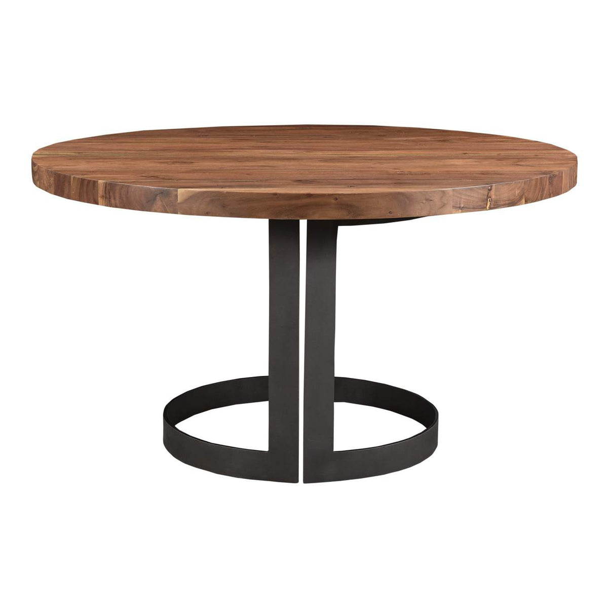 VE-1106-03-0 Bent Round Dining Table 54In Brown